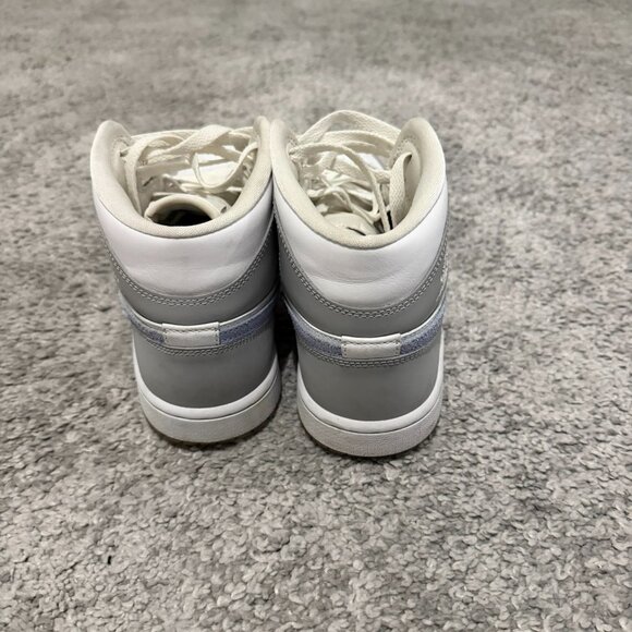 Jordan 1 Mid Wolf Grey Aluminum - Women's - Picture 4 of 8